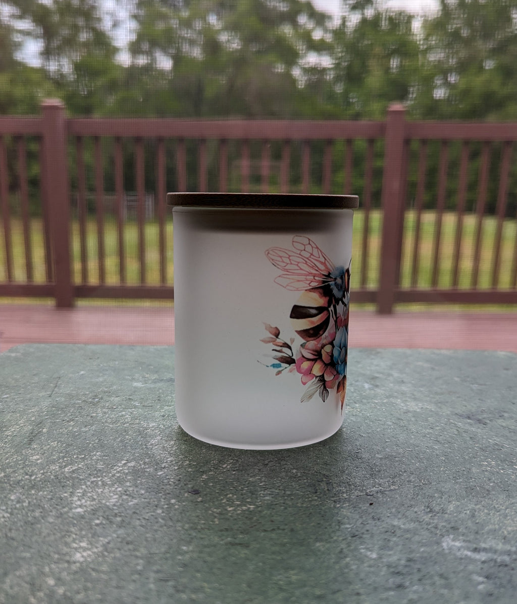 Bee Candle Holder With A Battery Operated Flickering Tea Light