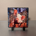 Slate Pig Picture With Display Legs