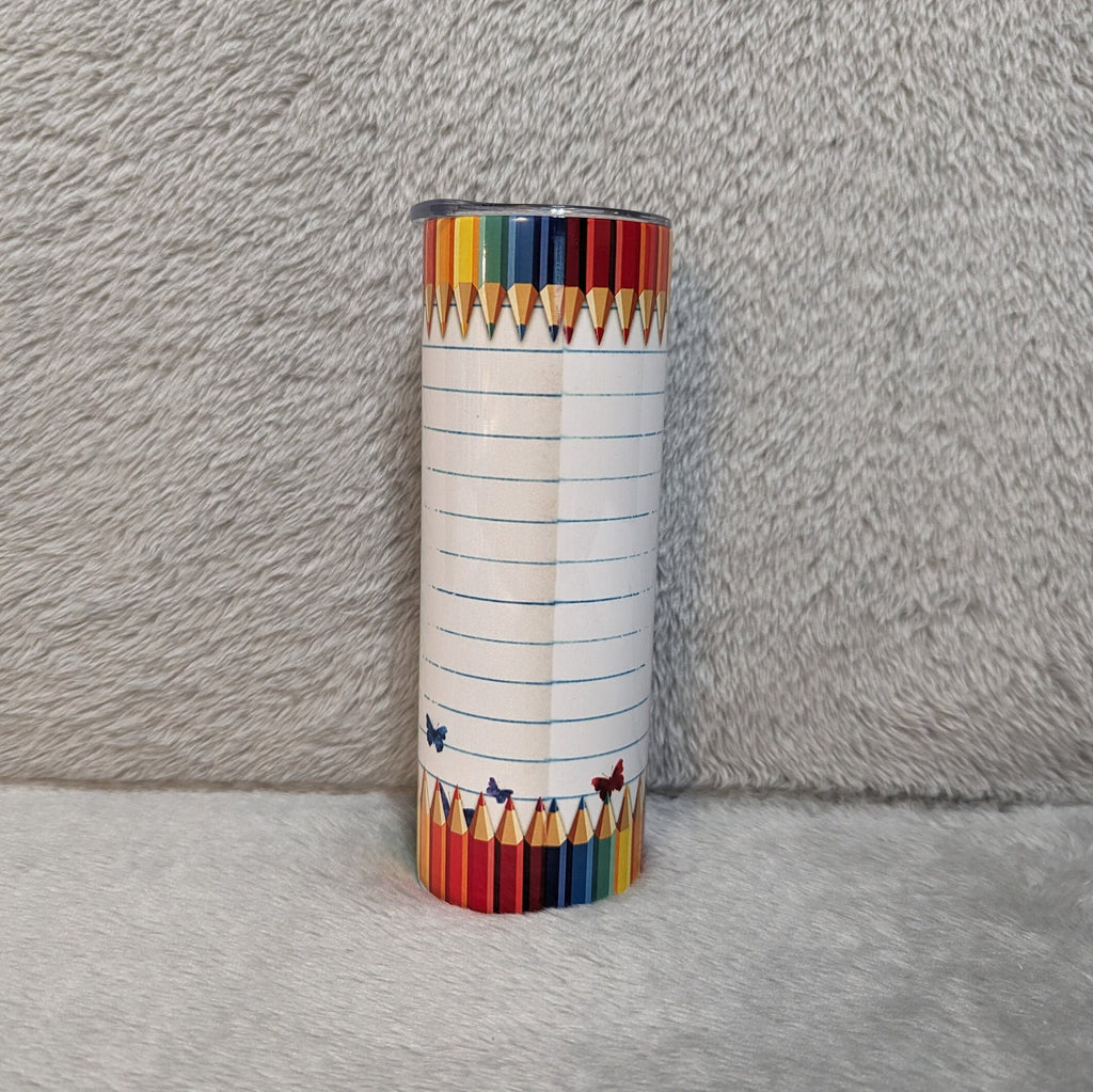 The Influence Of A Good Teacher Can Never Be Erased Tumbler 20oz With Reusable Straw