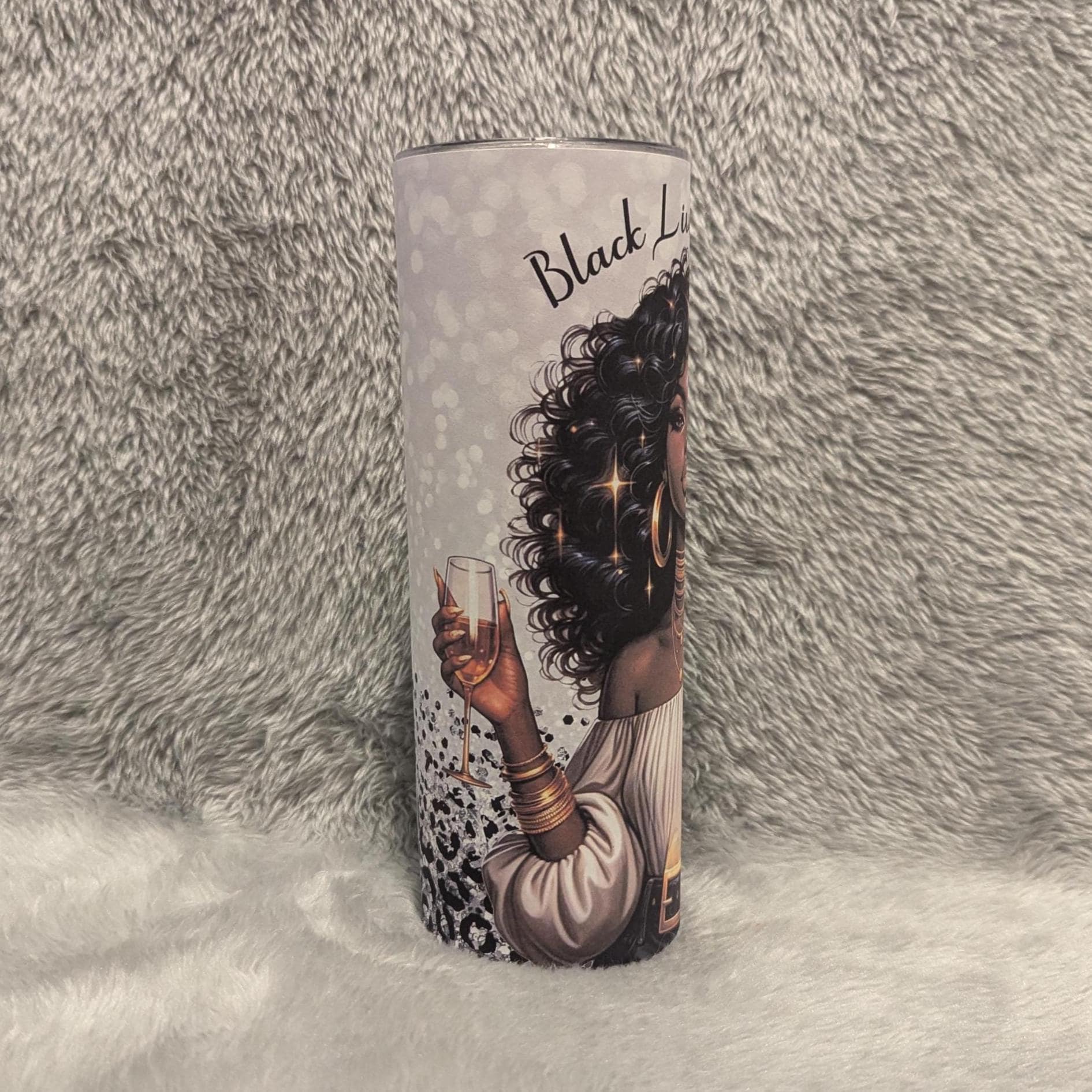 Black Lives Matter Tumbler 20oz With Reusable Straw, Can Be Personalized