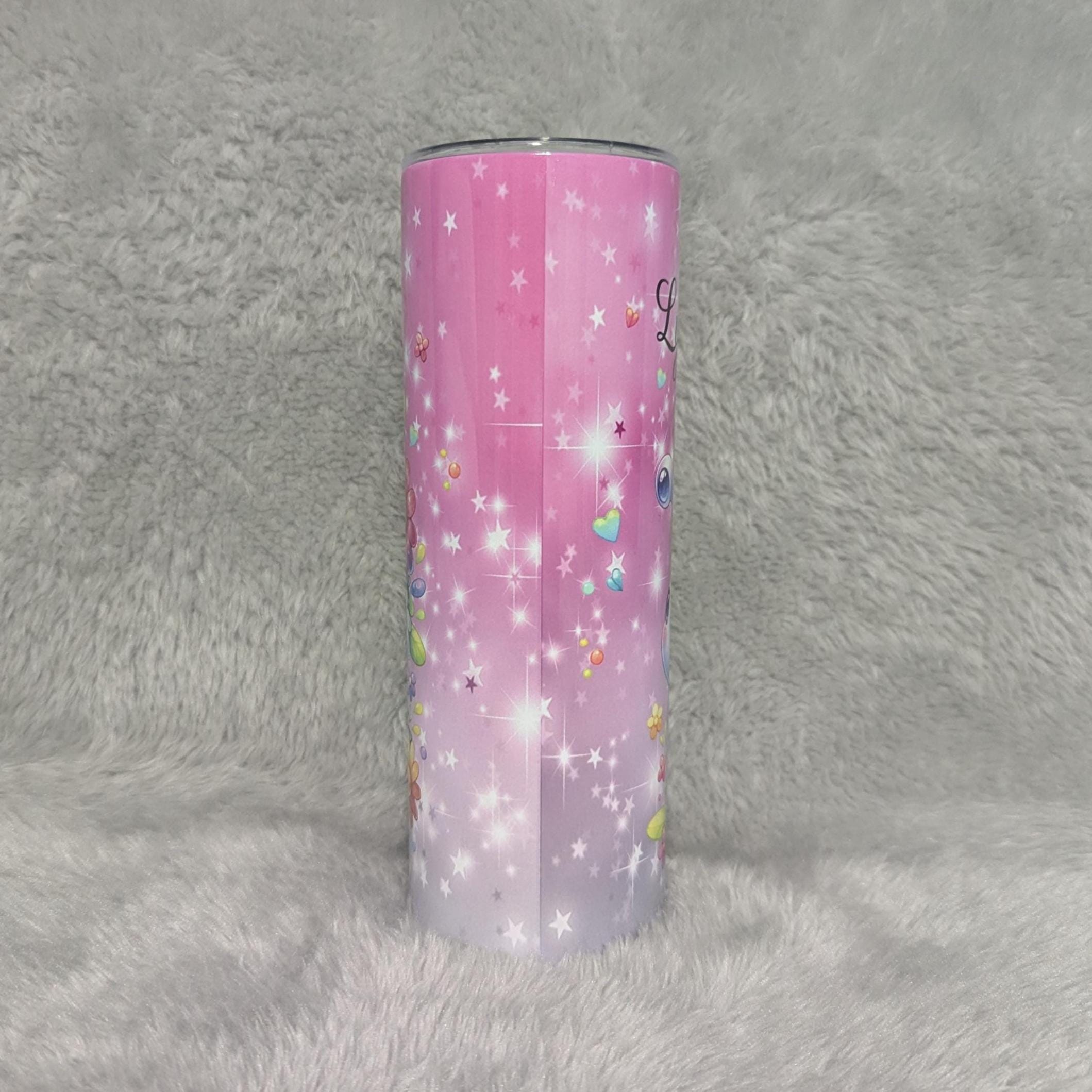 Colorful Snail Tumbler 20oz With Reusable Straw Can Be Personalized
