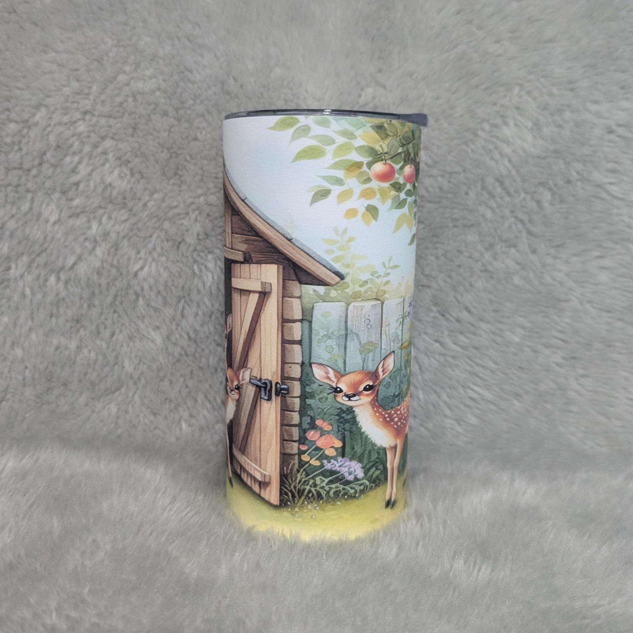 Kids Deer Tumbler 15oz With Reusable Straw, Can Be Personalized