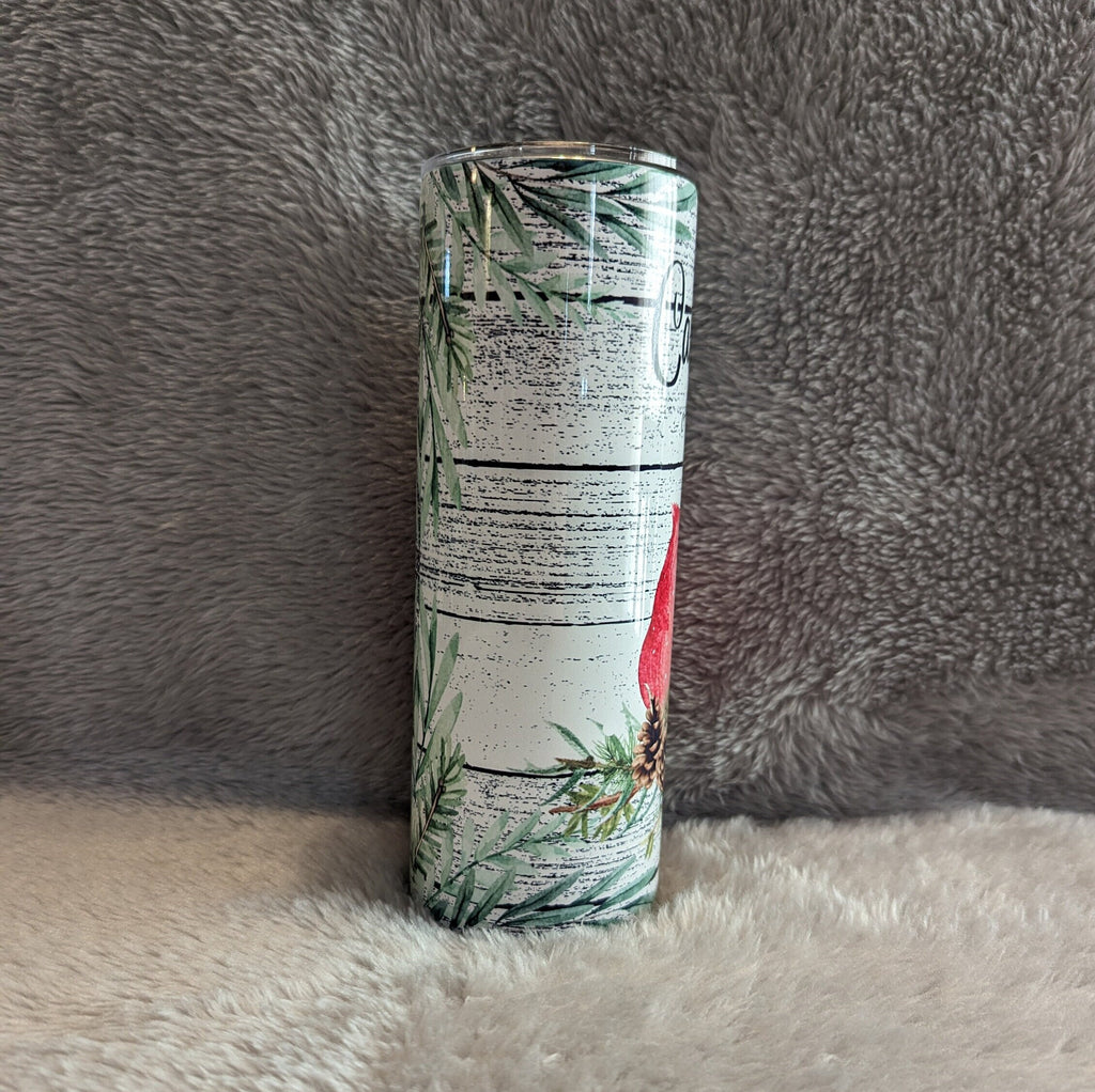 Cardinals Appear When Angels Are Near Tumbler 20oz With Reusable Straw