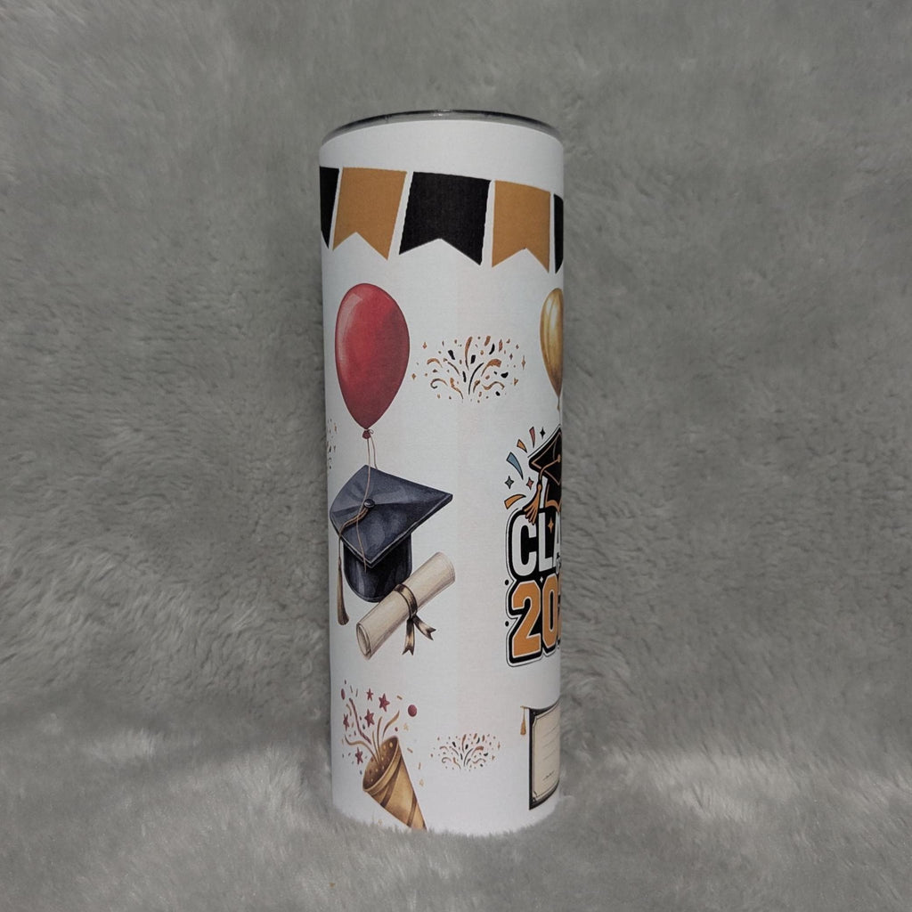 Class of 2026 Graduation Tumbler with Reusable Straw