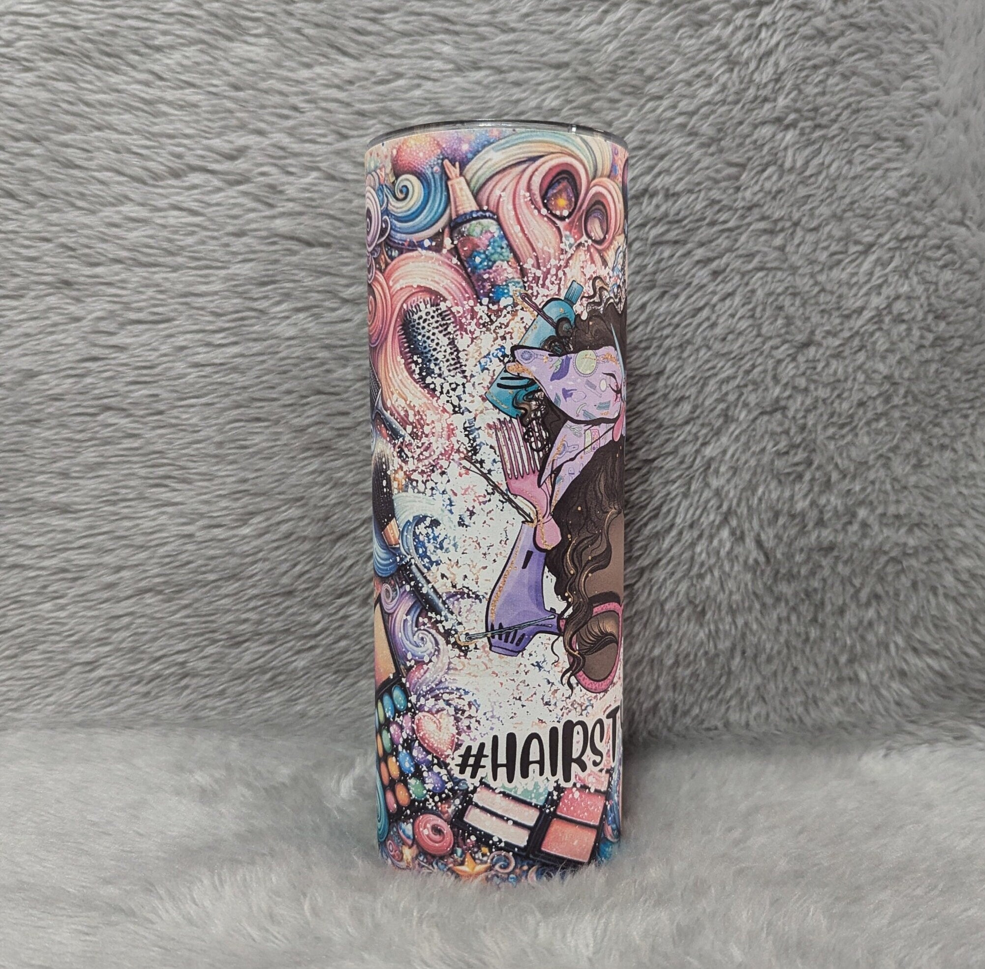 Hair Stylist Tumbler 20oz With Reusable Straw, Can Be Personalized