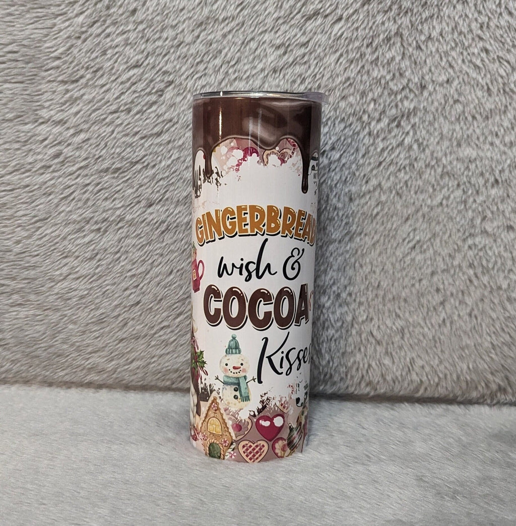 Gingerbread Gnomes Tumbler 20oz With Reusable Straw