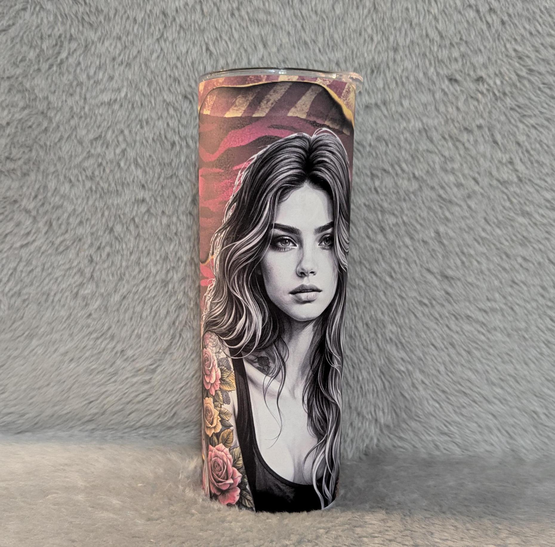 Sarcastic I said What I said Tumbler 20oz With Reusable Straw, Can Be Personalized