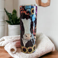 Holstein Cow Tumbler 20oz With Reusable Straw, Can Be Personalized