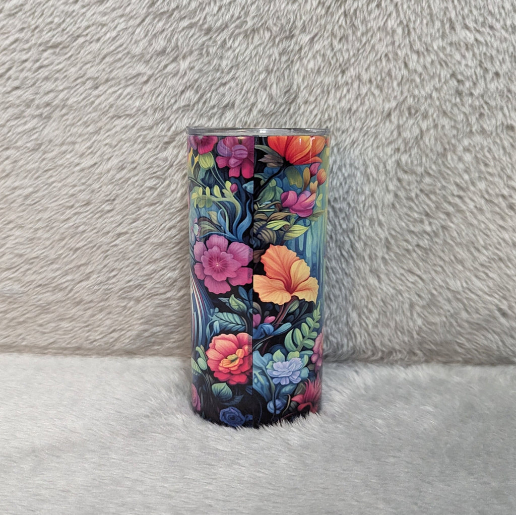 Kids Colorful Zebra Tumbler 15oz With Reusable Straw, Can Be Personalized