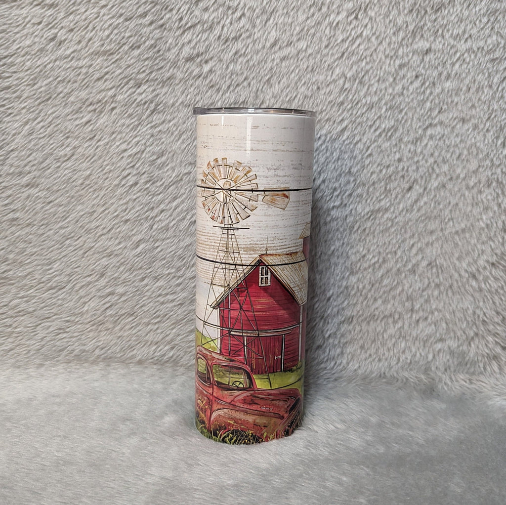 Life Is Better On The Farm Tumbler 20oz With Reusable Straw