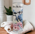 Blue Jay Tumbler 20oz With Reusable Straw, Can Be Personalized