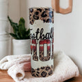 Football Mom Tumbler 20oz With Reusable Straw