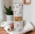 Positive Mindset Affirmation Tumbler 20oz With Reusable Straw