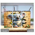 Kids Koala Bear 15oz Tumbler With A Reusable Straw, Can Be Personalized