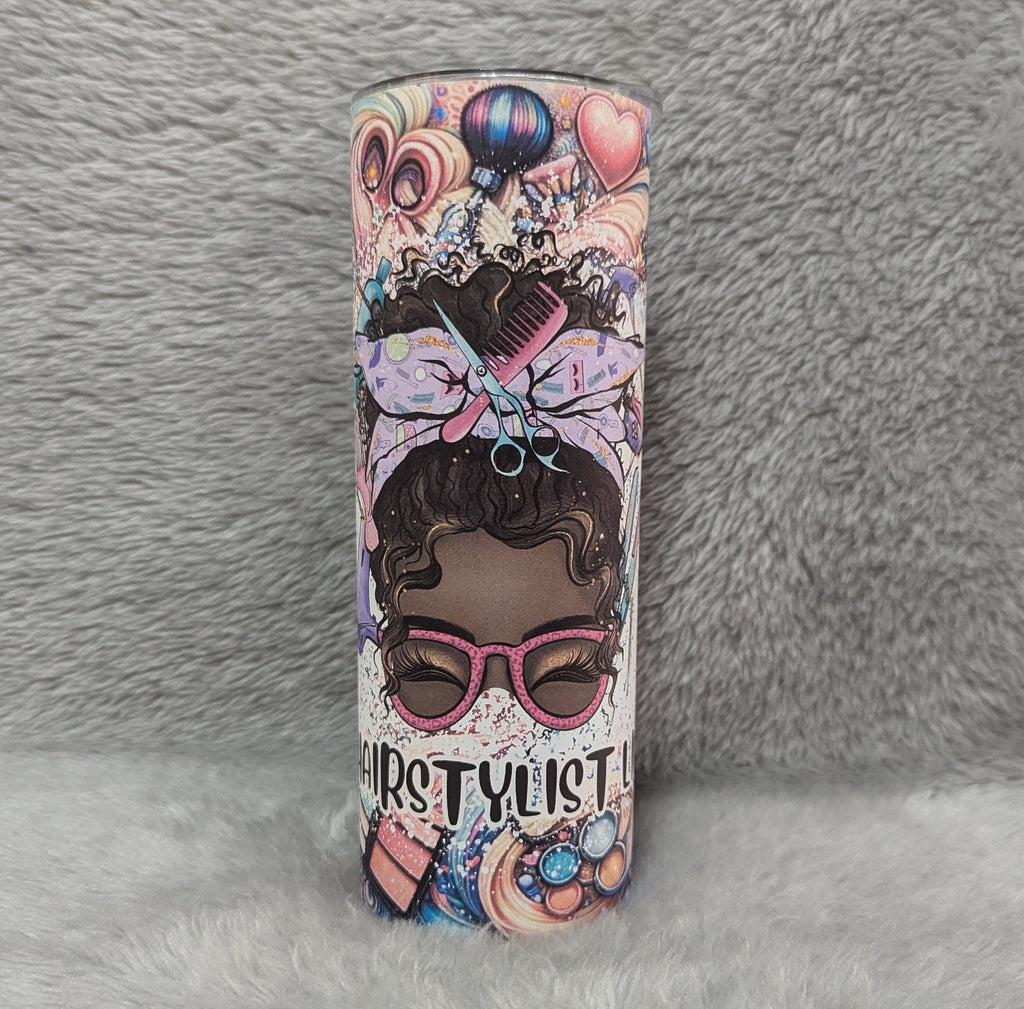 Hair Stylist Tumbler 20oz With Reusable Straw, Can Be Personalized