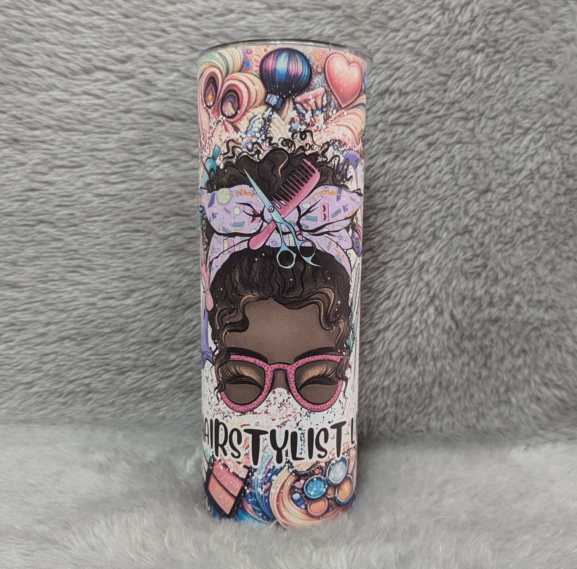 Hair Stylist Tumbler 20oz With Reusable Straw, Can Be Personalized