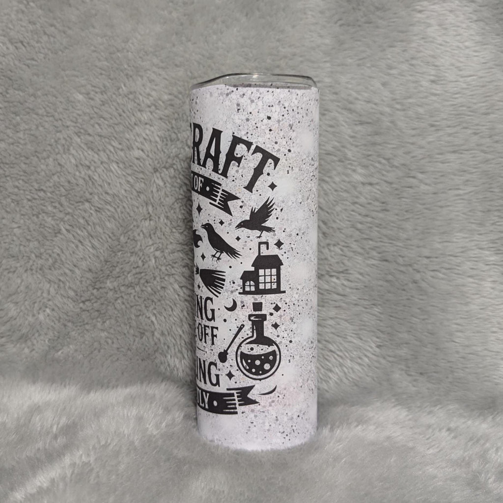 Funny Witch Tumbler 20oz With Reusable Straw