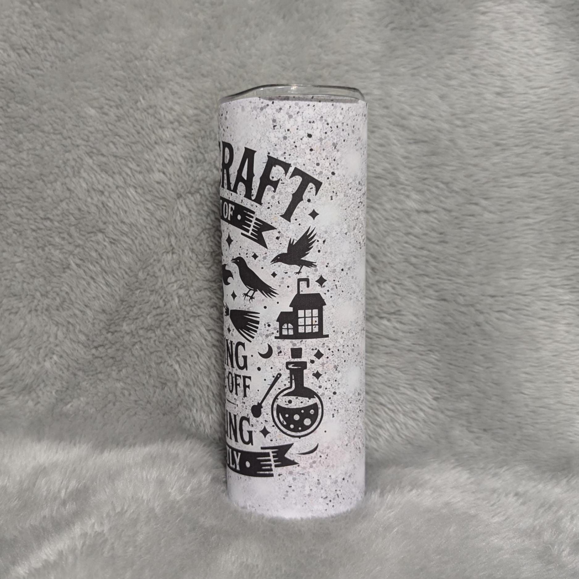 Funny Witch Tumbler 20oz With Reusable Straw