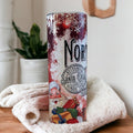 Santa North Pole Tumbler 20oz With Reusable Straw