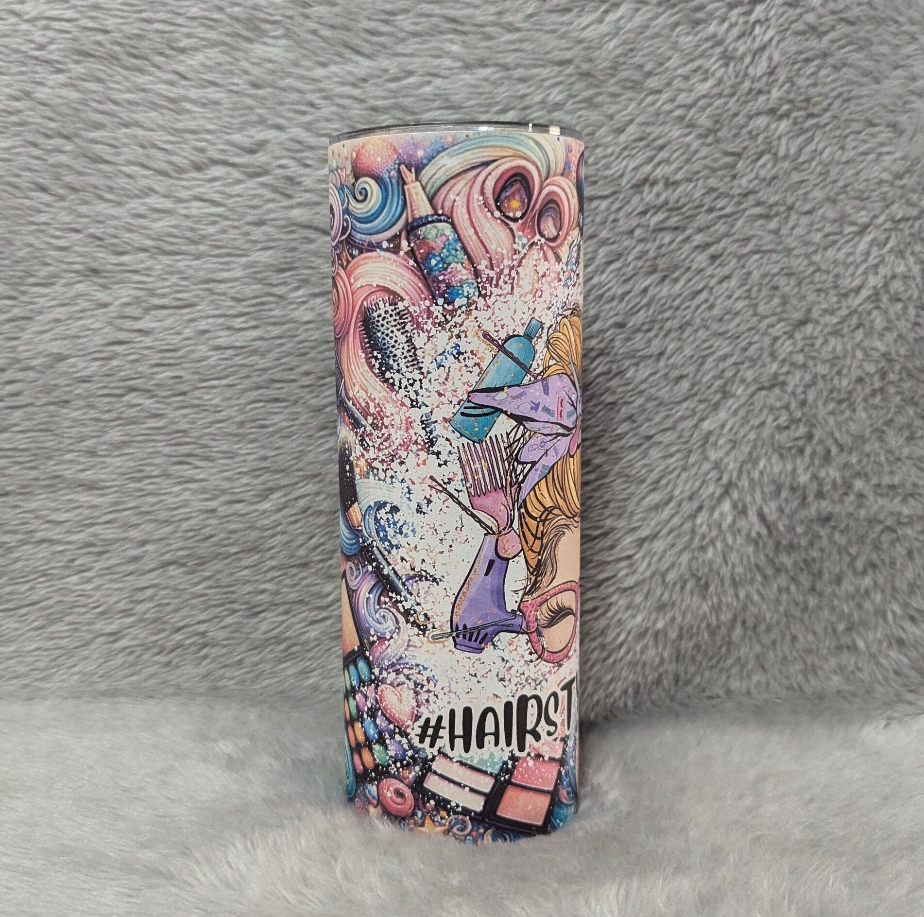 Hair Stylist Tumbler 20oz With Reusable Straw, Can Be Personalized