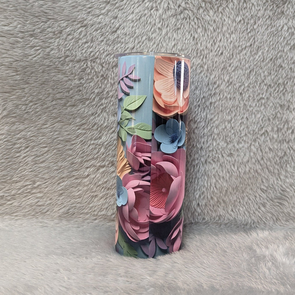 3D Design Sloth Tumbler 20oz With Reusable Straw, Can Be Personalized