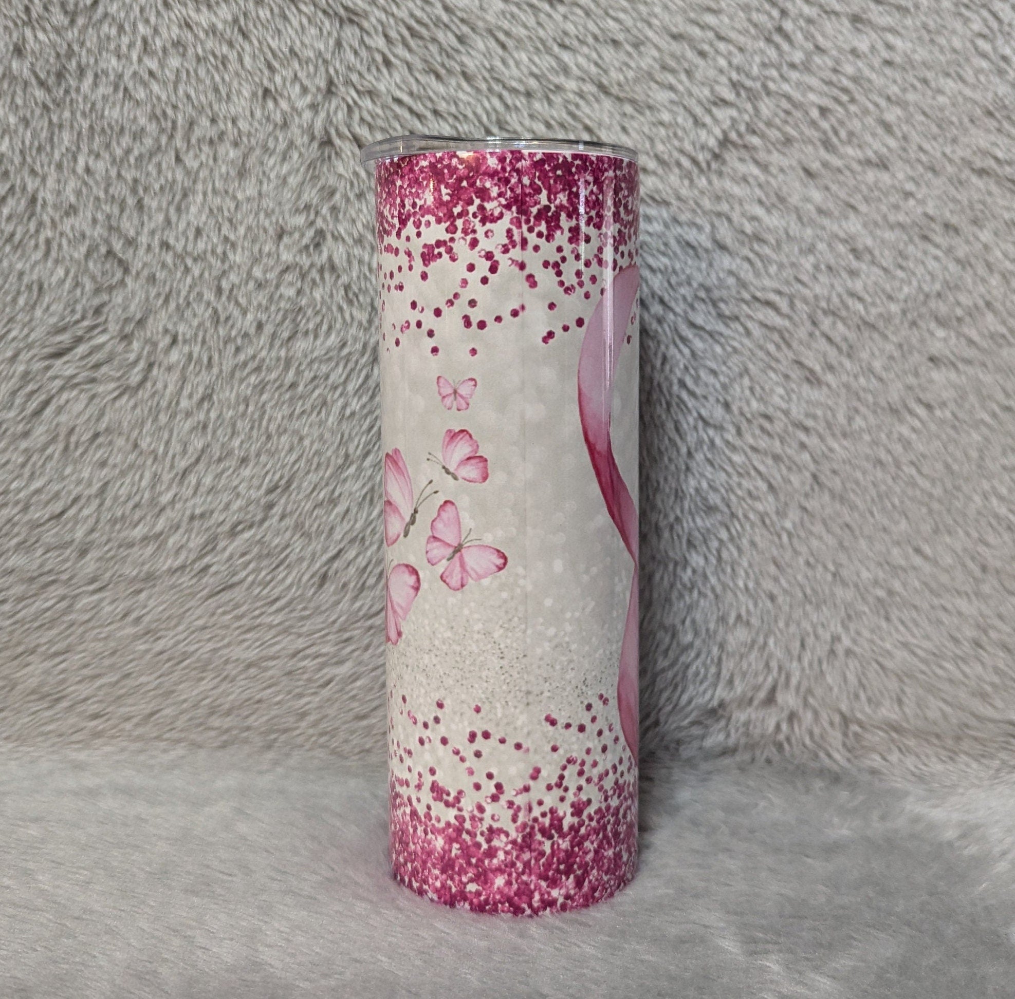 Stronger Than The Storm Tumbler 20oz With Reusable Straw, Can Be Personalized