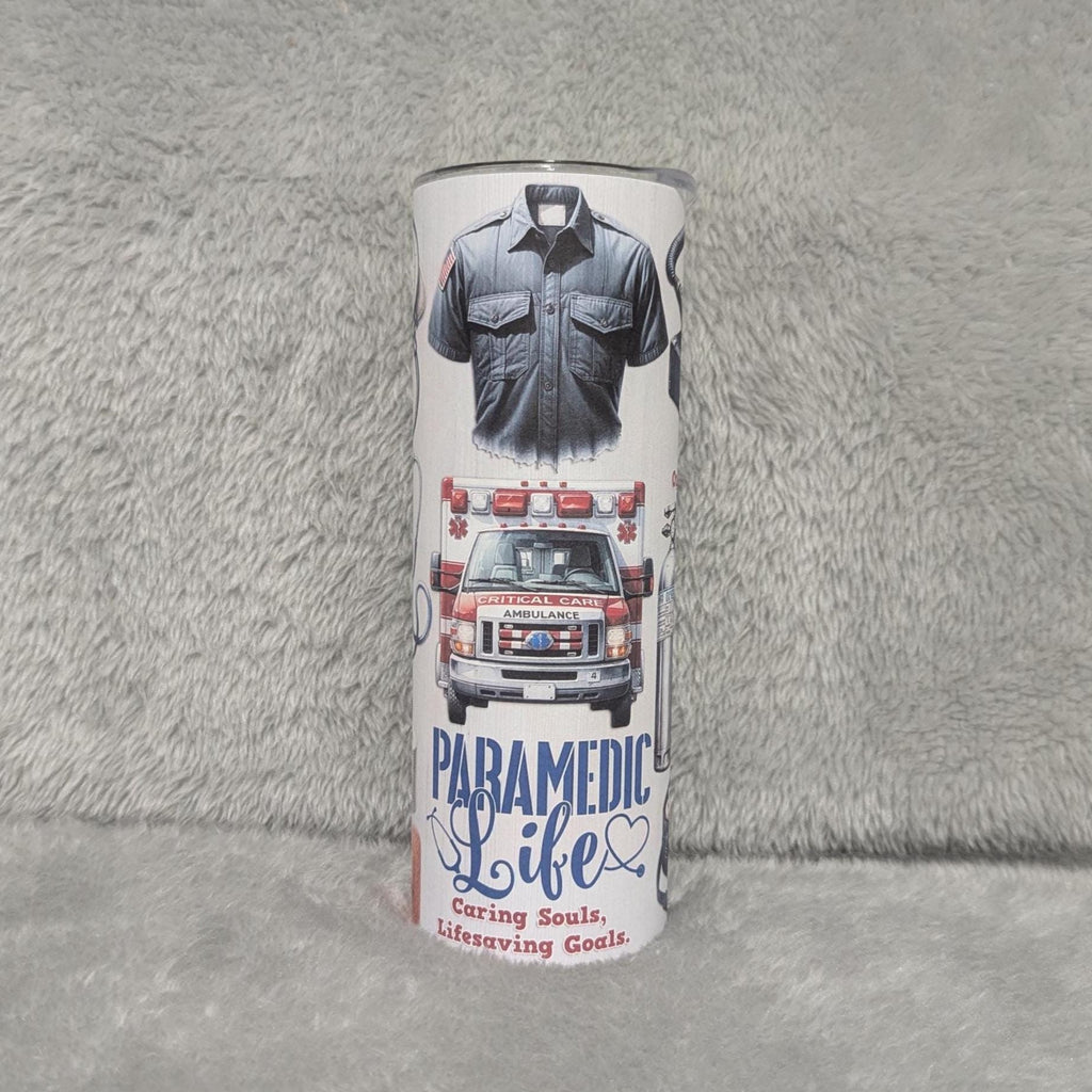 Paramedic Tumbler 20oz With Reusable Straw