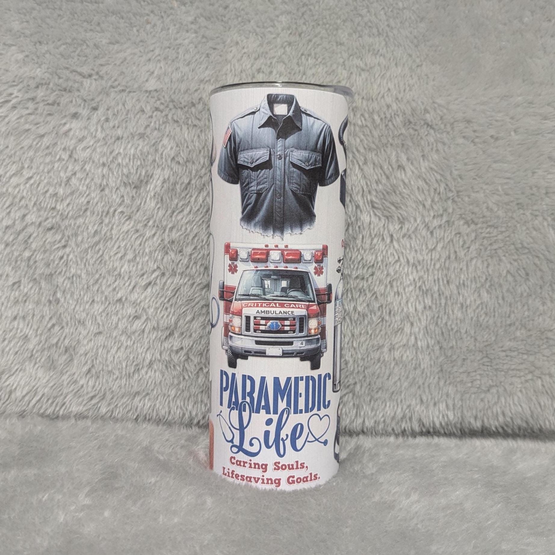 Paramedic Tumbler 20oz With Reusable Straw