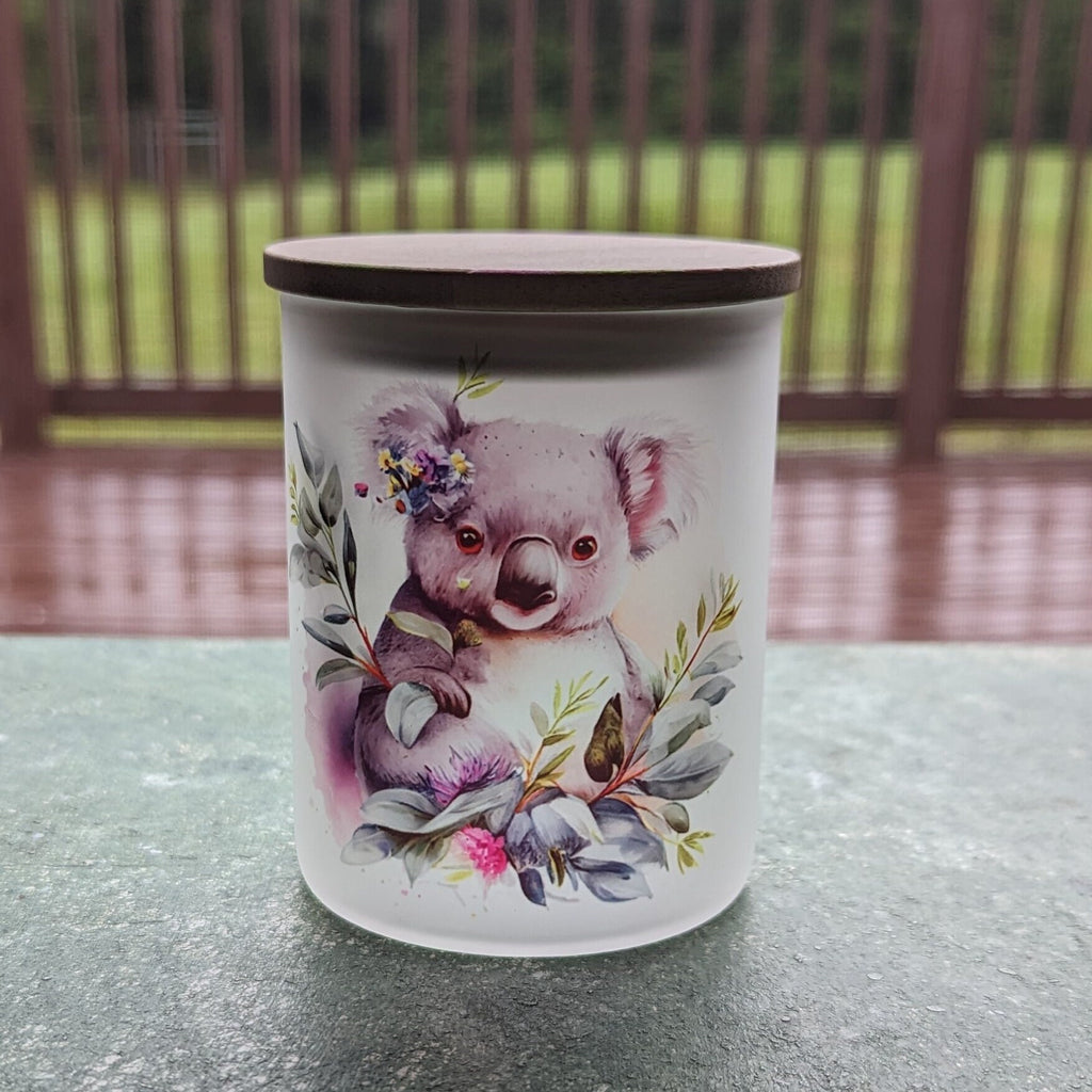 Koala Bear Candle Holder With A Battery Operated Flickering Tea Light