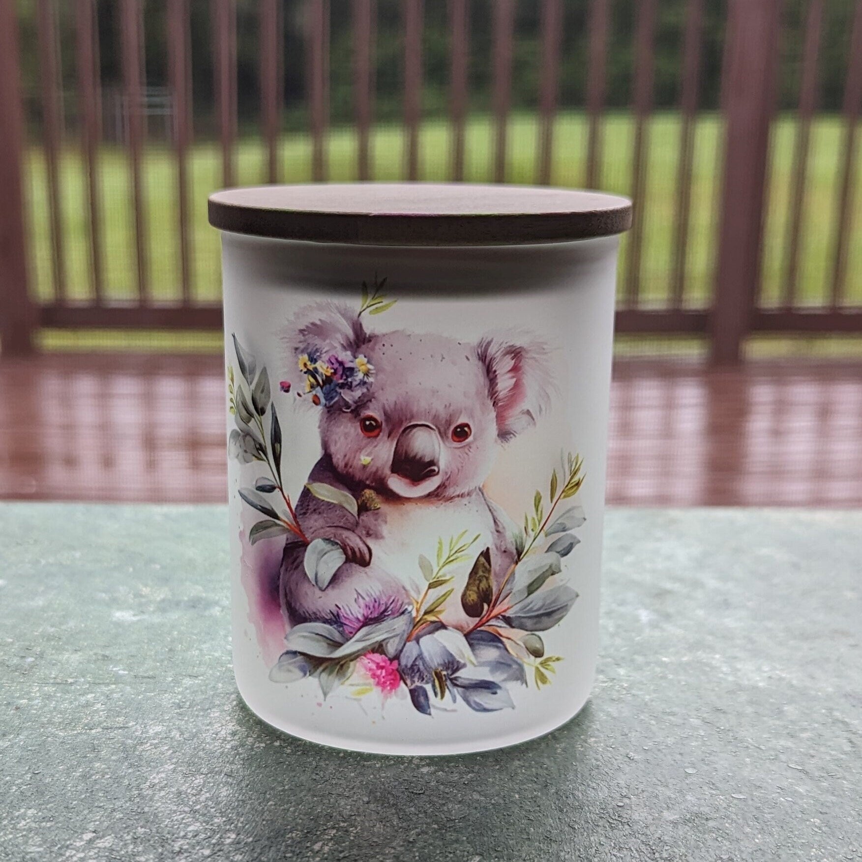 Koala Bear Candle Holder With A Battery Operated Flickering Tea Light