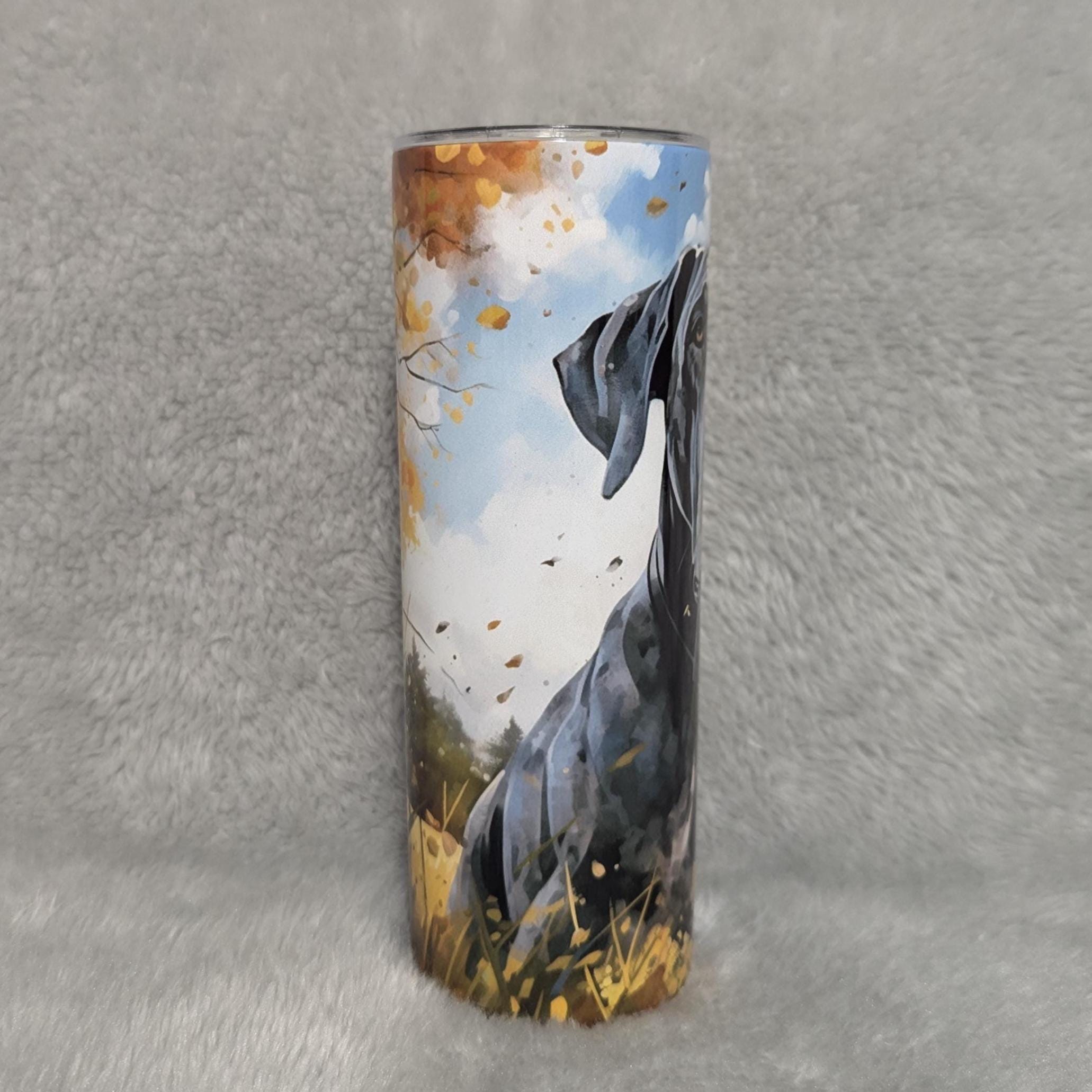 Great Dane Tumbler  20oz With Reusable Straw, Can Be Personalized