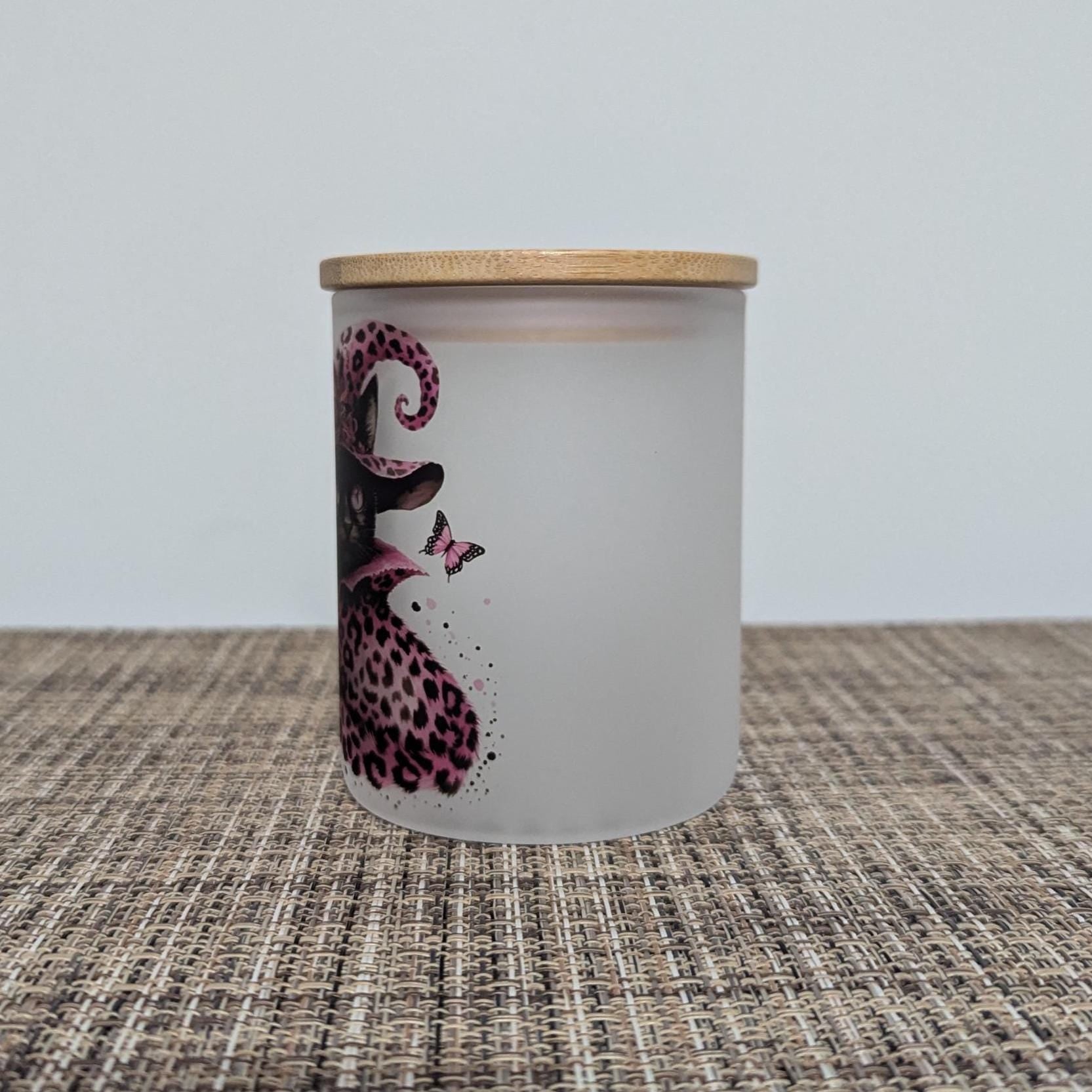 Black Cat Candle Holder With A Battery Operated Flickering Tea Light
