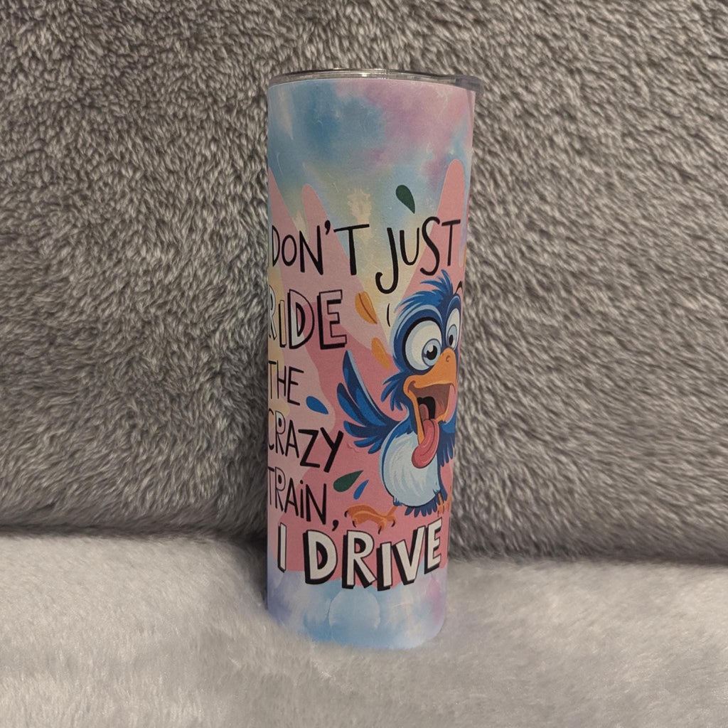 Funny Bird Tumbler 20oz With Reusable Straw
