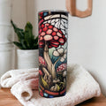 Mushroom Tumbler 20oz With Reusable Straw