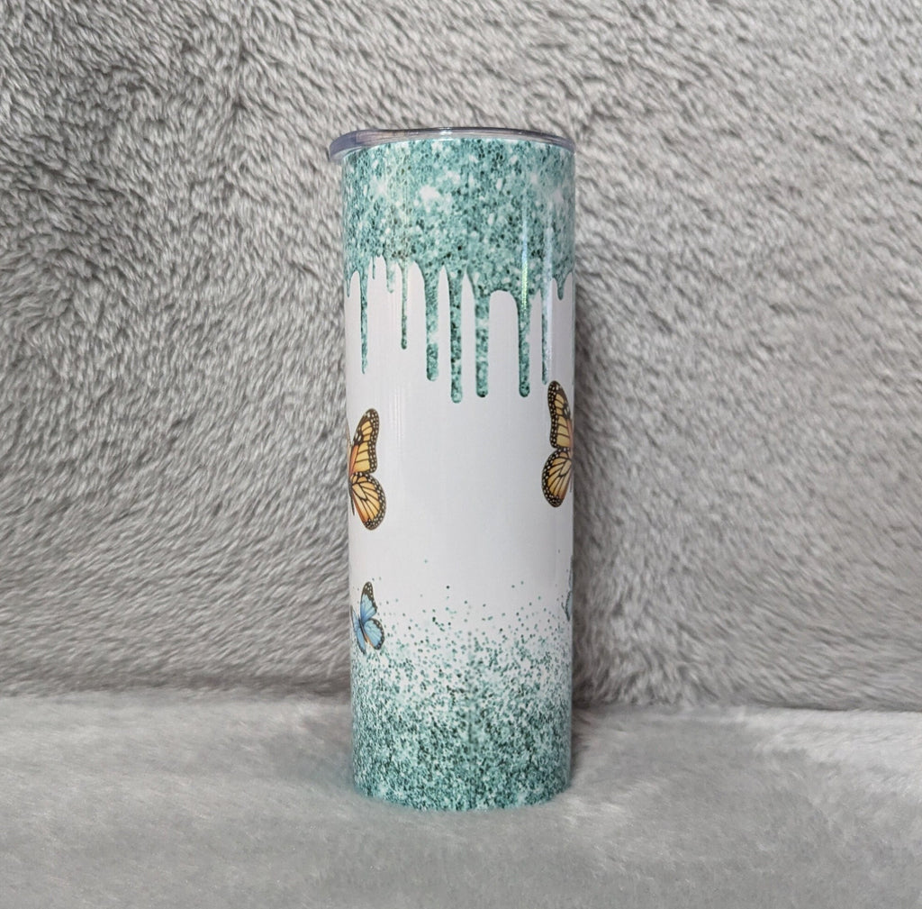 Pretty Poodle Tumbler 20oz With Reusable Straw, Can Be Personalized