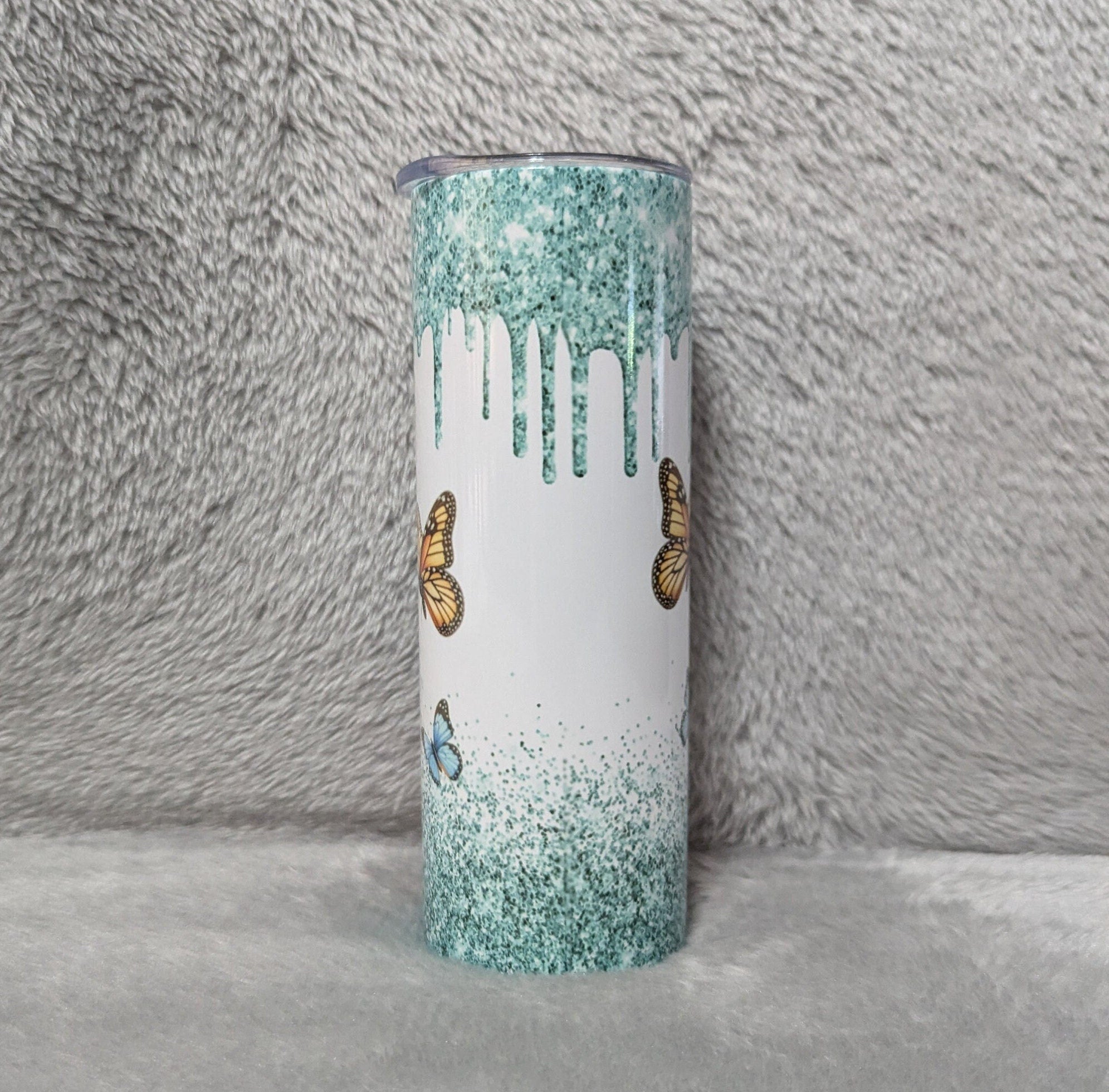 Pretty Poodle Tumbler 20oz With Reusable Straw, Can Be Personalized