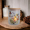 Butterfly Candle Holder With A Battery Operated Flickering Tea Light