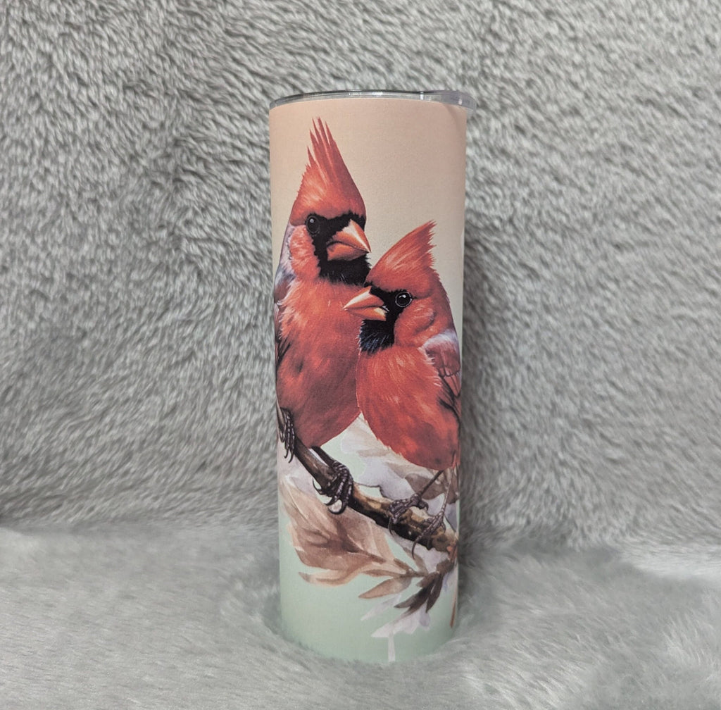 Cardinal Tumbler 20oz With Reusable Straw, Can Be Personalized