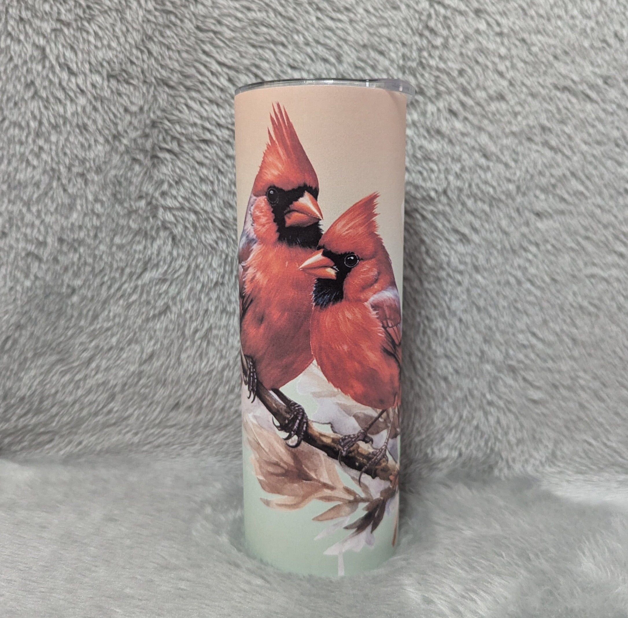 Cardinal Tumbler 20oz With Reusable Straw, Can Be Personalized
