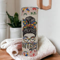 Autism Mom Tumbler 20oz With Reusable Straw, Can Be Personalized