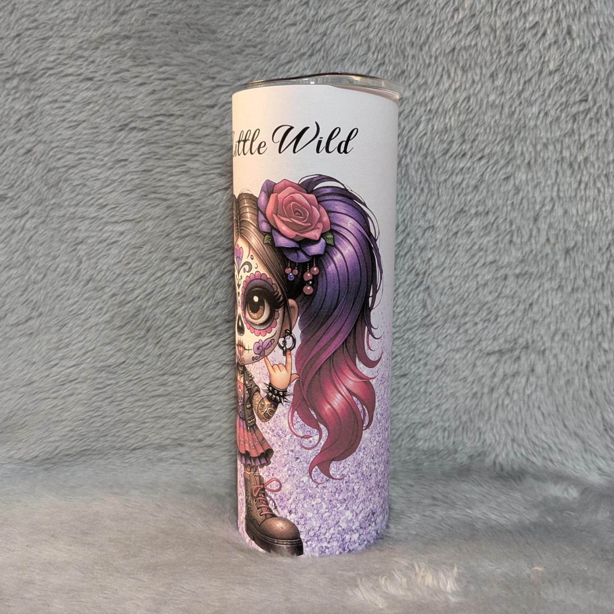 Wild Girl Tumbler 20oz With Reusable Straw, Can Be Personalized