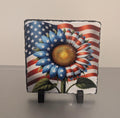 Slate Sunflower Picture With Display Legs