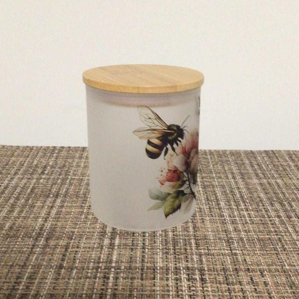 Bee Candle Holder With A Battery Operated Flickering Tea Light