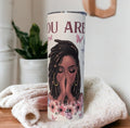 You Are Beautiful Tumbler Featuring Inspirational Bible Verses 20oz With Reusable Straw