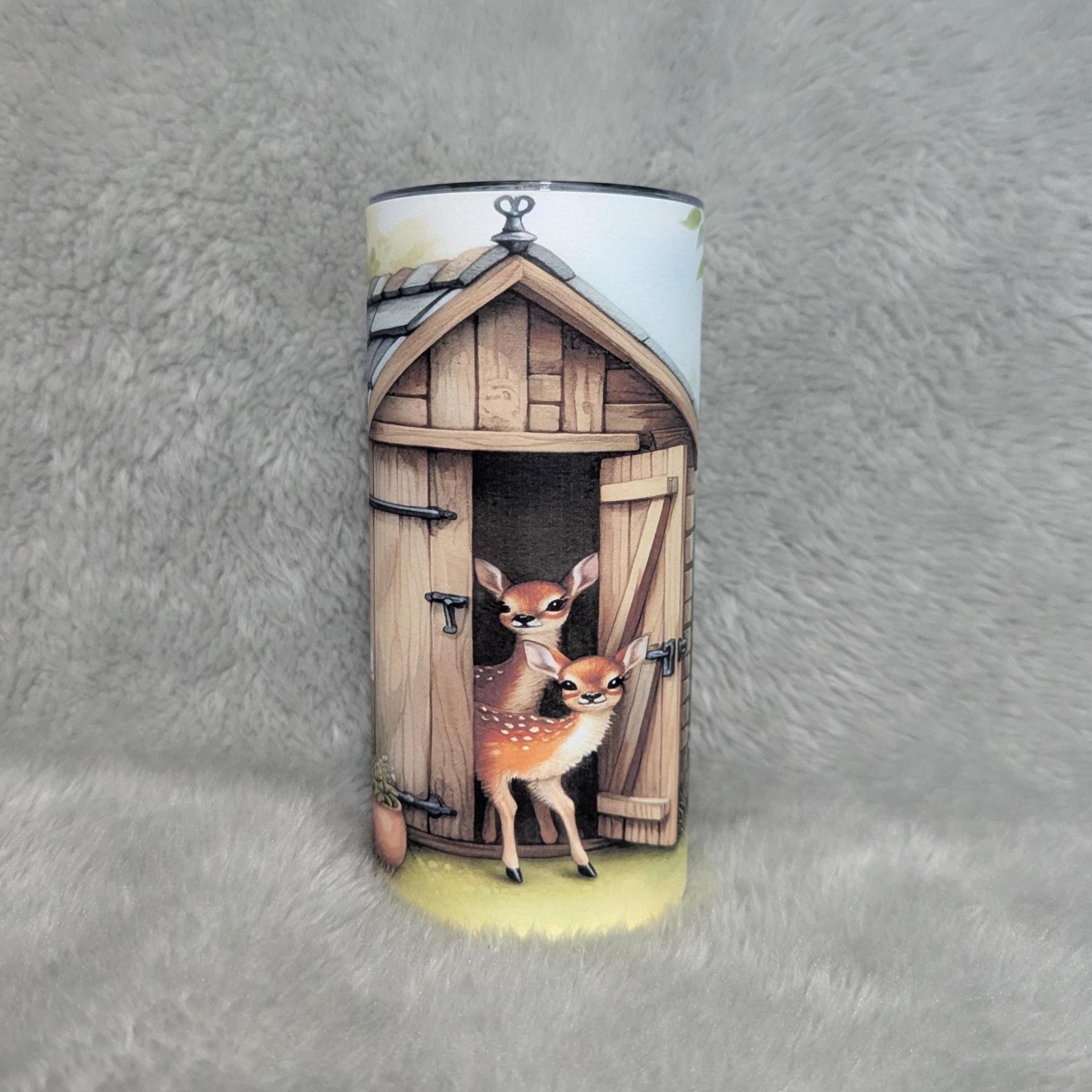 Kids Deer Tumbler 15oz With Reusable Straw, Can Be Personalized