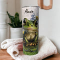 Frog Tumbler 20oz With Reusable Straw, Can Be Personalized