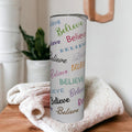 Believe Tumbler 20oz With Reusable Straw