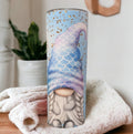 Mermaid Gnome Couple Tumbler 20oz With Reusable Straw, Can Be Personalized