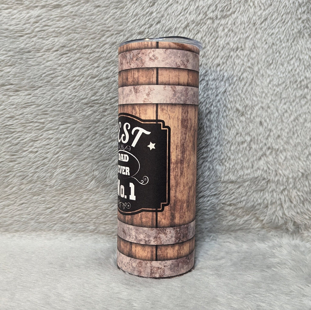 Best Dad Ever No. 1 Tumbler 20oz With Reusable Straw