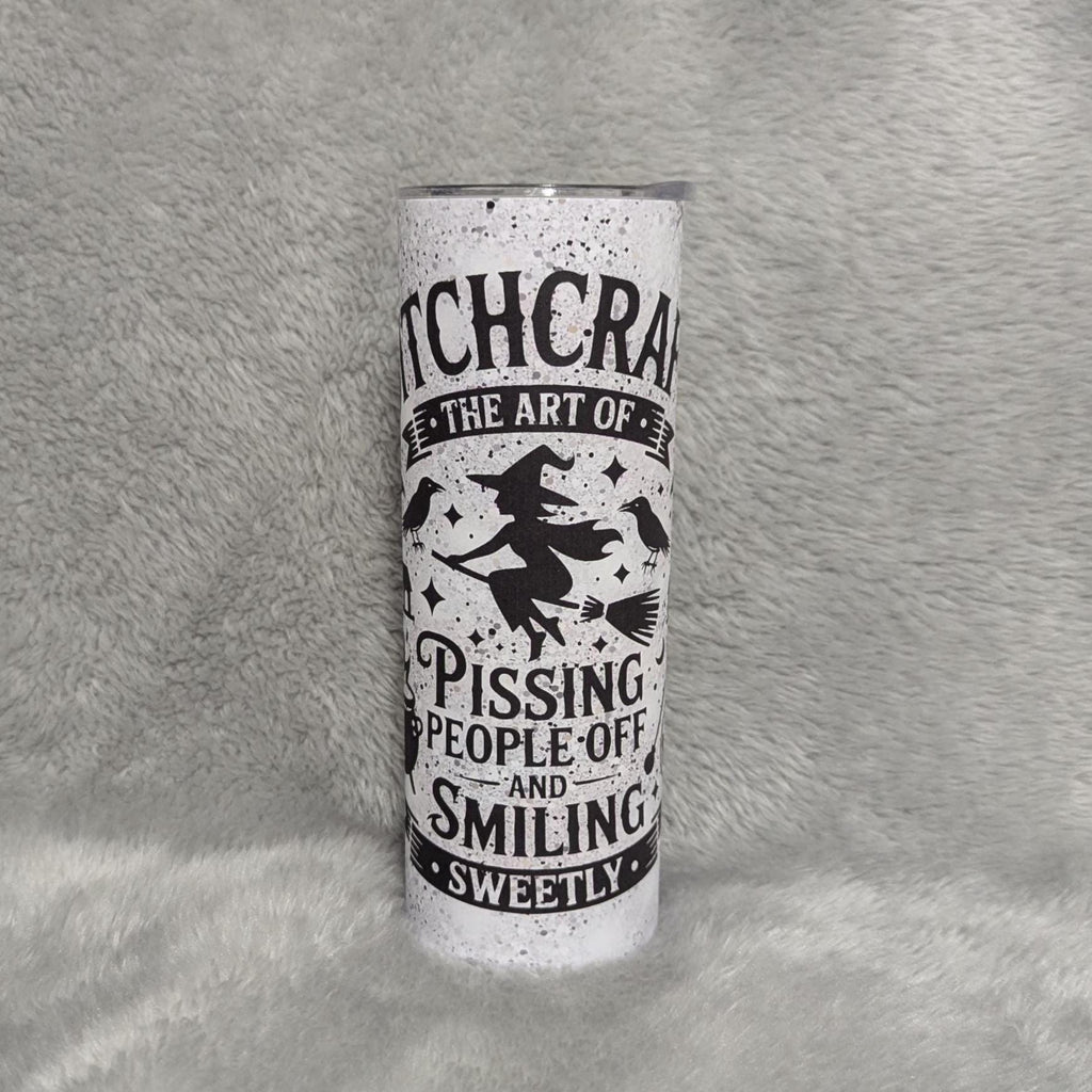 Funny Witch Tumbler 20oz With Reusable Straw